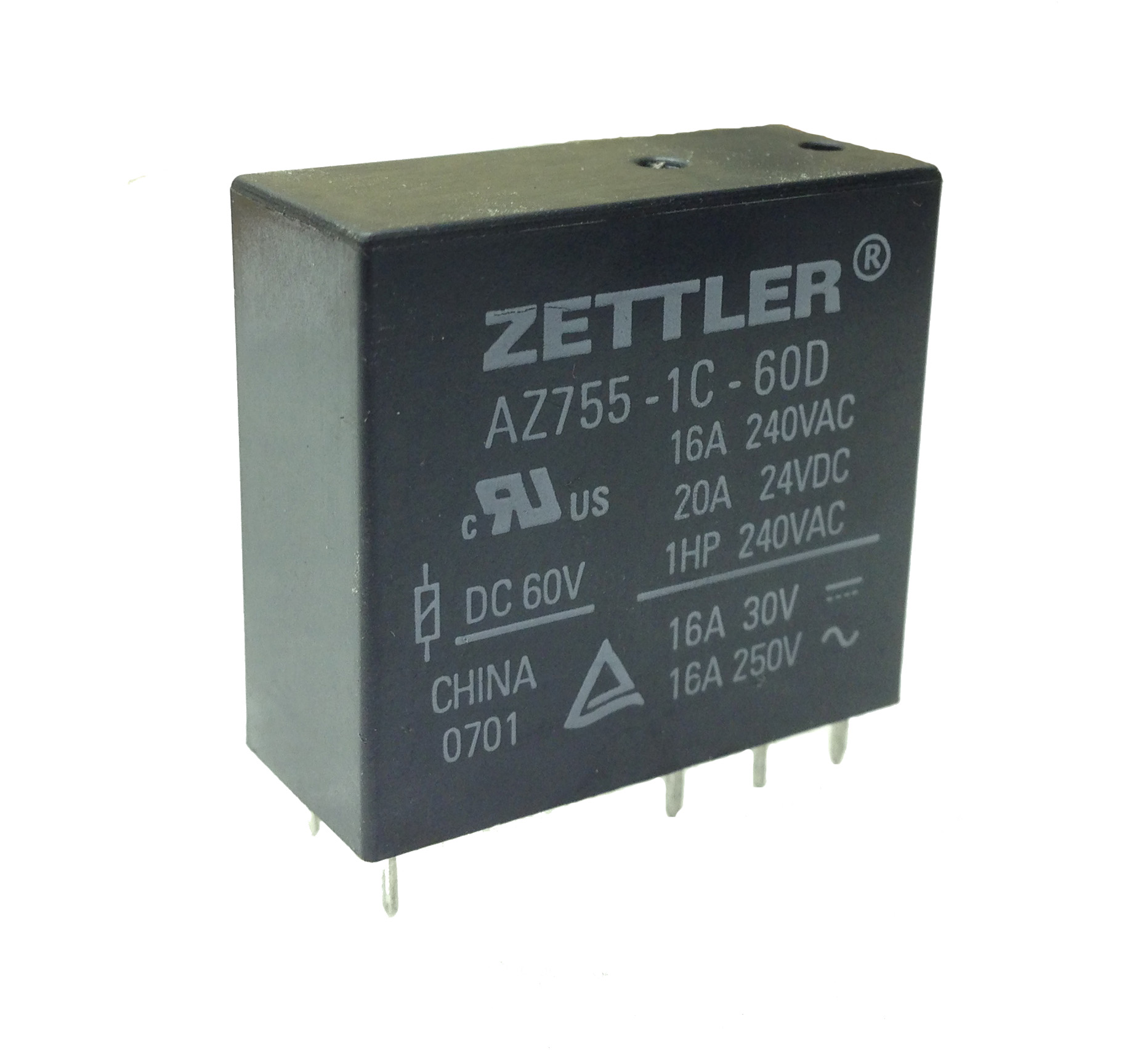 AZ755 - 20 AMP MINIATURE POWER RELAY