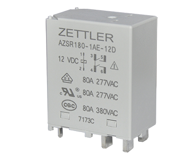 AZSR180-80 Amp HEAVY DUTY POWER RELAY / 80A IEC 61810 Solar Relay