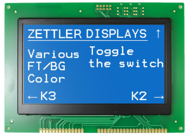 High Contrast Graphic Module for Outdoor Instruments Applications