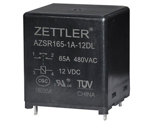 ZETTLER Relays for e-mobility wall box charger applications