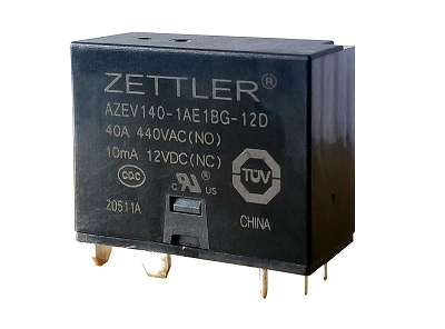 AZEV140 - 40 Amp POWER RELAY / 40A IEC 62752 Charging Relay / welding monitoring