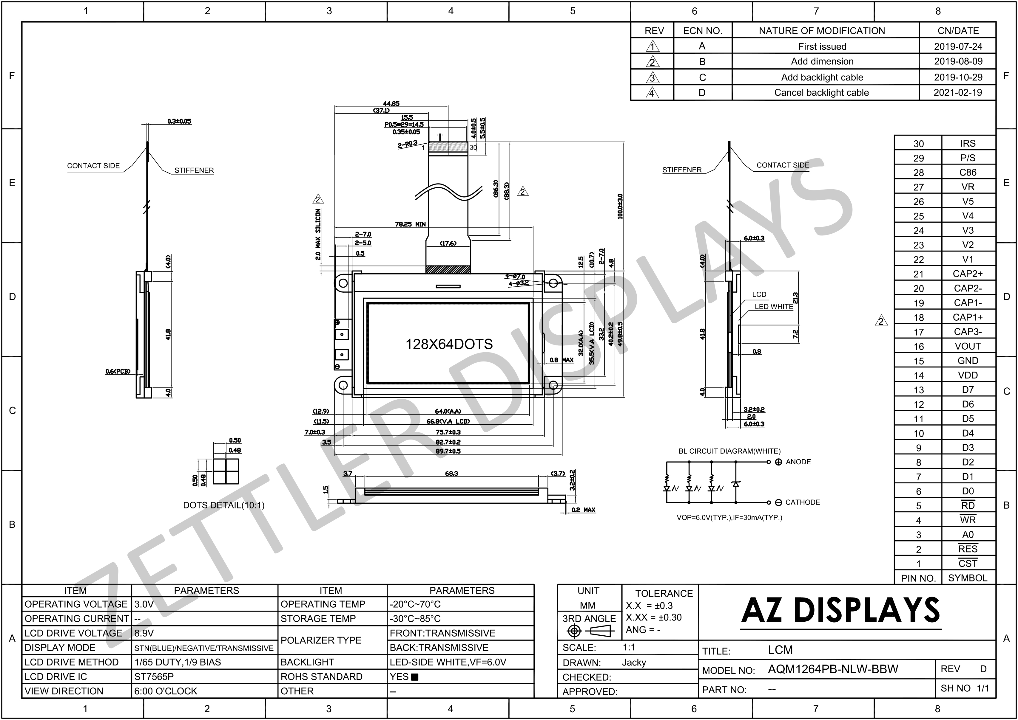 AQM1264PB Series